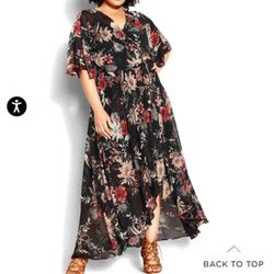 Plus size Floral Maxi Dress