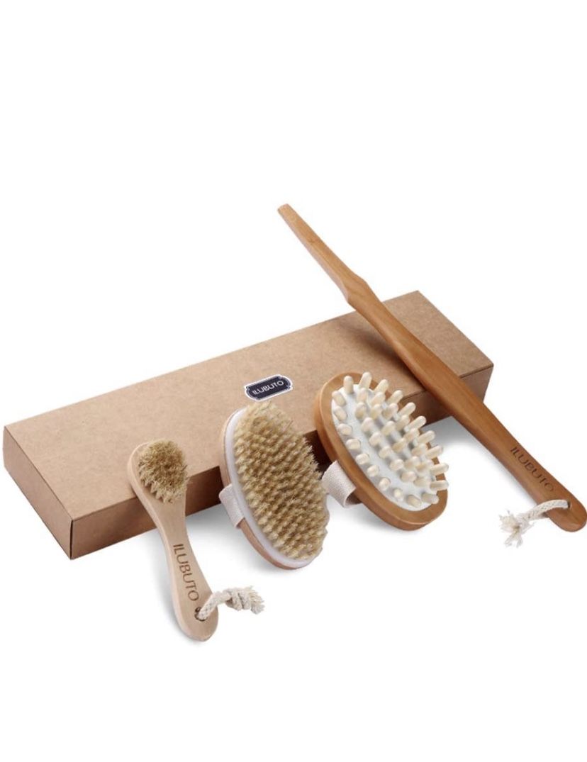 Premium Dry Brushing Body Brush Set