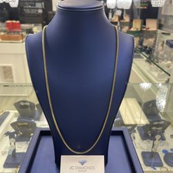Chain Franco 3 ‘’mm 14k Gold  28 Inch Long
