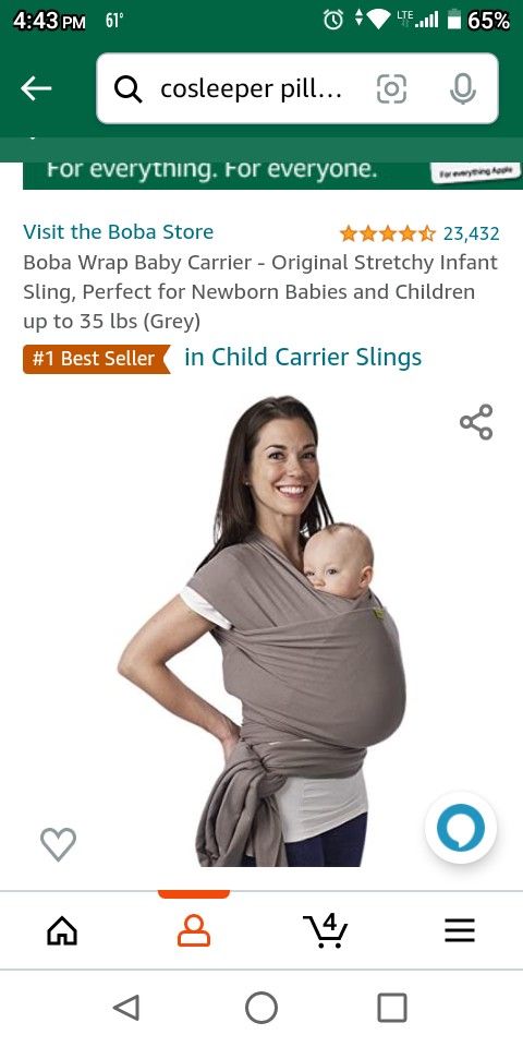 Boba Baby Wrap Carrier/Wearer/Sling  New