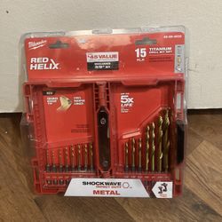 Milwaukee 15pc Titanium Drill bit Set