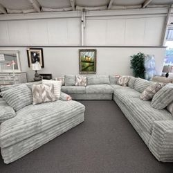 Embrace Corduroy Sectional Couch Set Color Options Fast Delivery Only $39 Down Payment 👉 PLEASE ASK FOR JON GREEN WHEN YOU ARRIVE!