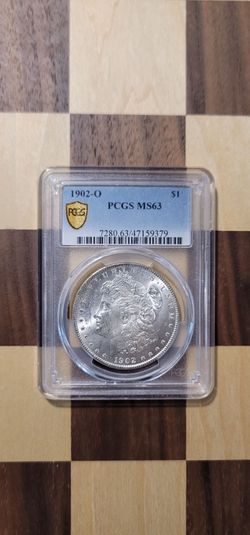 1902 o Morgan silver dollar MS 63
