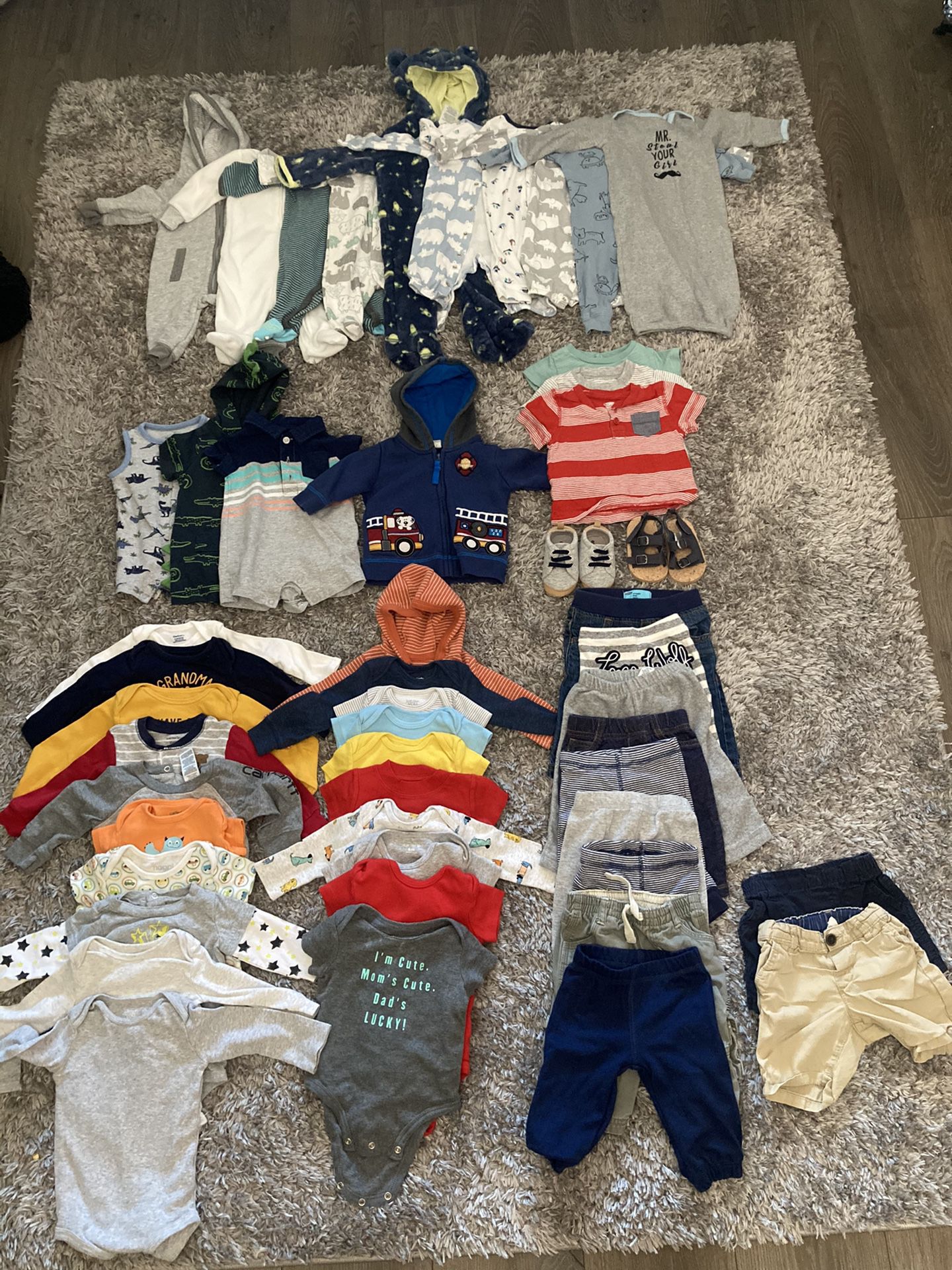 Baby Boy Clothing Lot 3-6 Months (50 Pieces)