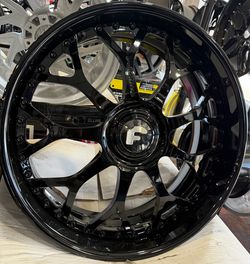 Forgiato Drea Glossy Black 24x10 6x139.7 Wheels for Escalade / GMC / Silverado Wheels 🔥🔥🔥