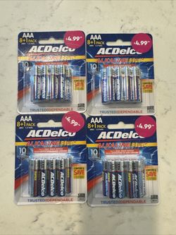 8 Packs Of 9 AAA Batteries, $10.   Much Cheaper Than Amazon
