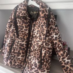 Cheetah Print Puffer
