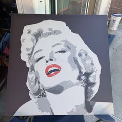 Large-Scale 3D Oil Painting Wall Art: Marilyn Monroe