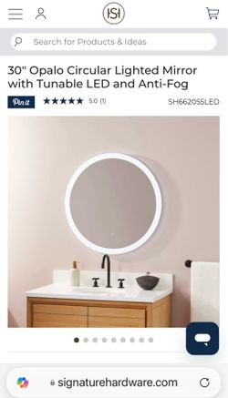 30” Opalo Circular Lighted Mirrors