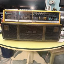 Magnavox D8300 Dual Deck Stereo Radio Cassette Recorder