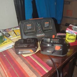Ridgid Impact Drill Set With Extra 8ah Battery 