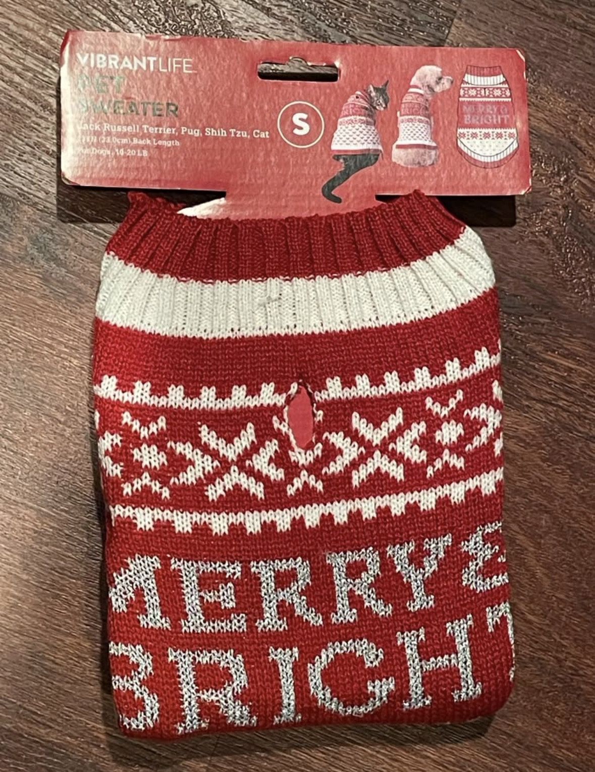 Small Dog Sweater Merry And Bright