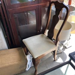 Midcentury Modern Wood Chair Vintage Antique National MT. Airy