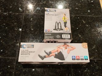 Ankle Weights 4lb & 4Lb Weighed Vest