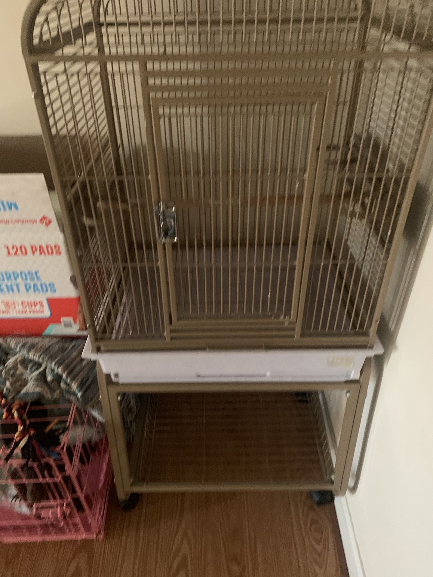 Huge bird cage 4ft Tall 22"wide 17" Wide