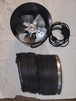 Duct Fan 8in. (Ac Infinity) With 8ft Aluming Ducting