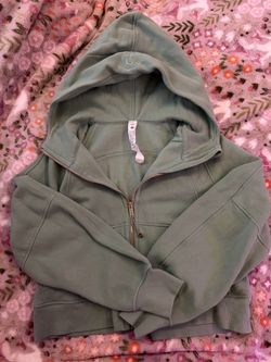 Lululemon hoodie zip up Xs/s green