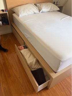 IKEA MALM full size bed frame