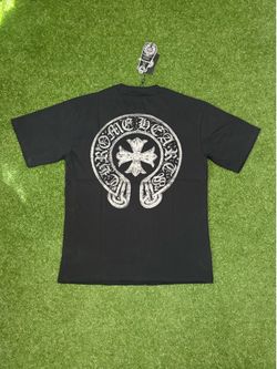 Black w Silver Stitch Chrome Tshirt