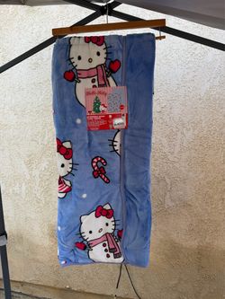 Hello Kitty Christmas Reversible Plush Throw Blanket