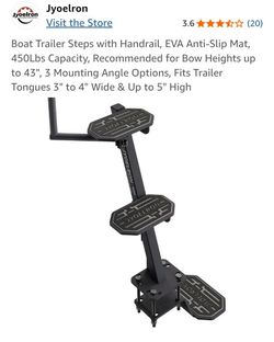 Boat Trailer Steps with Handrail