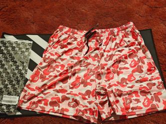 BAPE Red Camo Mesh Shorts XXXL