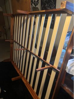 Queen size wooden bed frame!