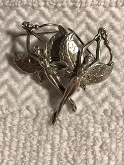 Sterling silver fairy earrings