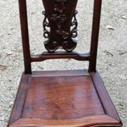 Vintage Solid Wood Ornate Chair - Heavy