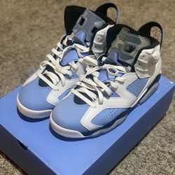 Air Jordan 6 Unc’s size 9 1/2 men