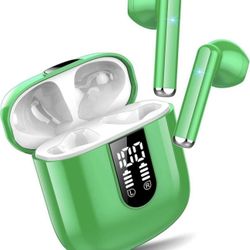 Wireless Earbud, Bluetooth Headphones 5.3 Stereo Earphones 2023 Ear Buds 30H ENC Mic, in-Ear Earbud USB-C LED Display IP7 Waterproof Sport Headset for