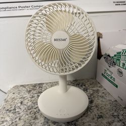 Beestar portable rechargeable fan