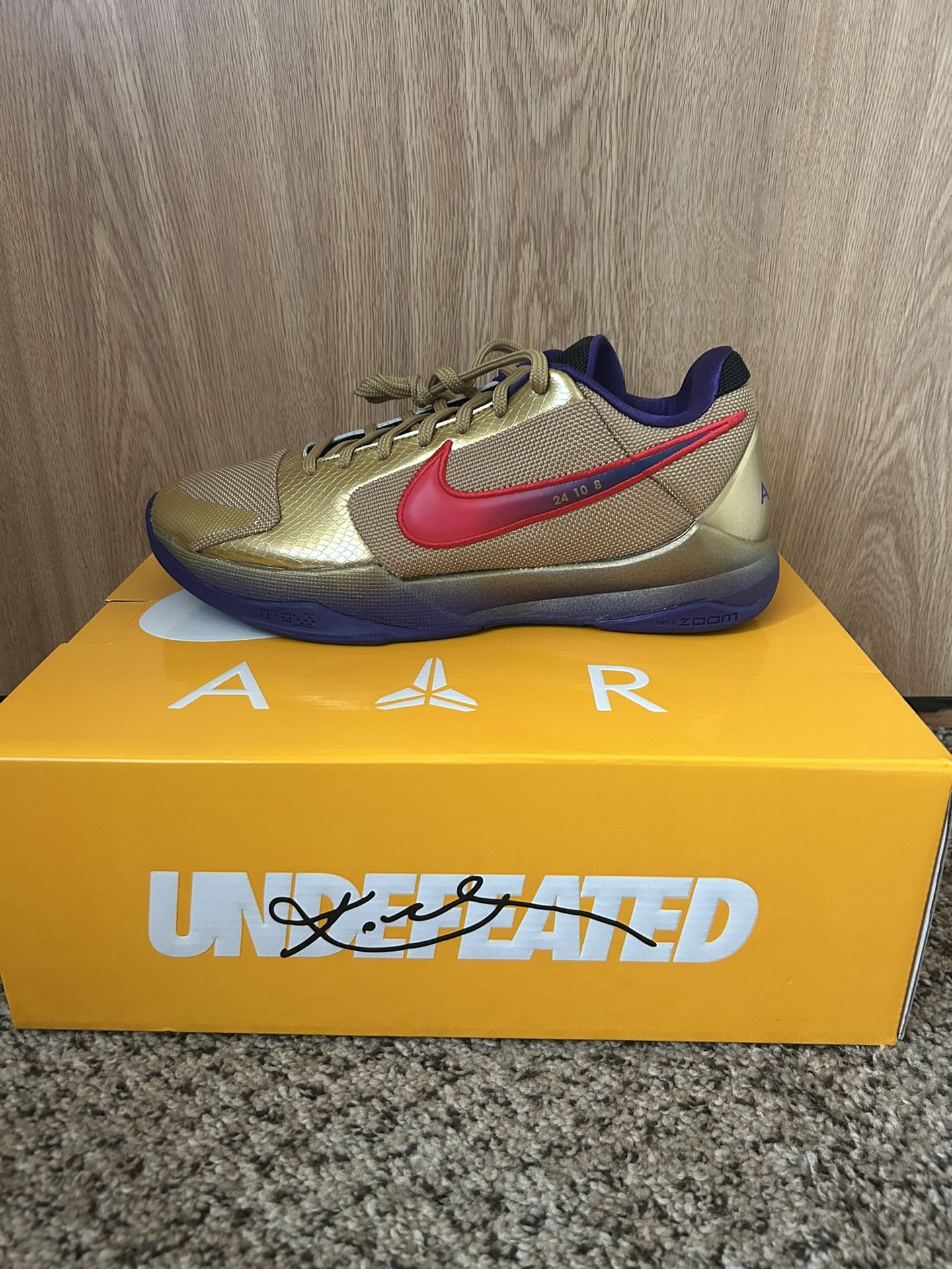 Nike Kobe 5 Protro Undefeated Hall of Fame Size 9