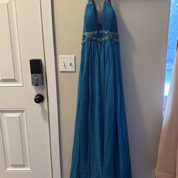 Beautiful Teal Dress/Prom Dress/Gown