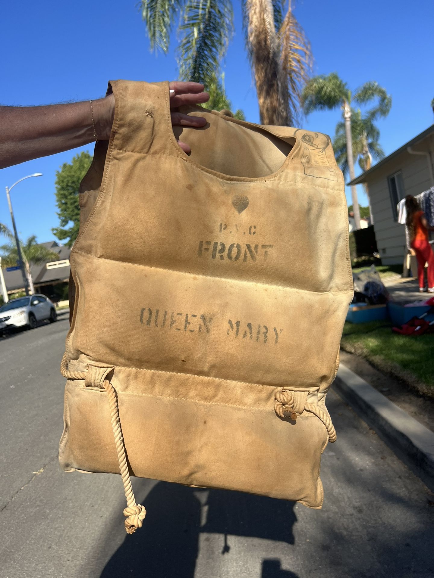 Vintage Queen Mary Life Vest