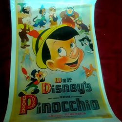 WALT DISNEY'S PINOCCHIO Film Poster