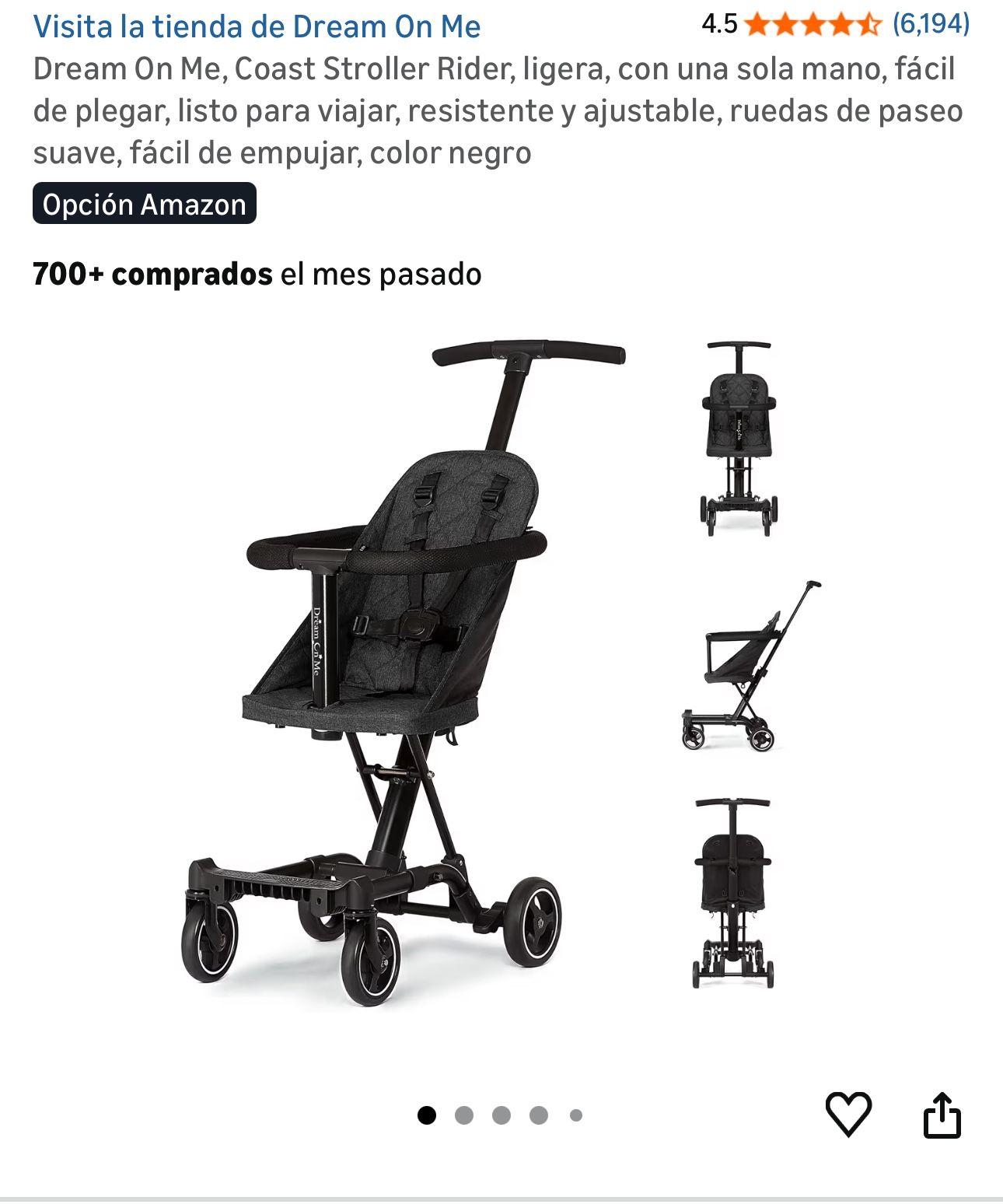 Dream On Me Stroller For Toddlers ///carriola Para Nin@s De  1-5 Años 