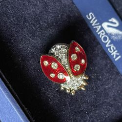 Swarovski Lady Bug Pin/brooch
