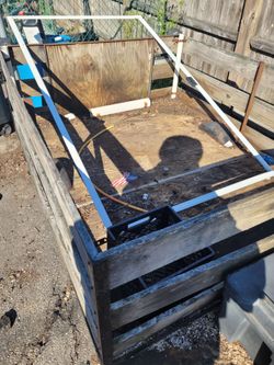 Home-made utility trailer 8x8
