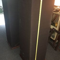Vintage 52 inches tall Tower empty speakers