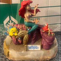 DISNEY (VINTAGE) 90’s The Little Mermaid RON LEE Signed & Numbered Statue on Marble