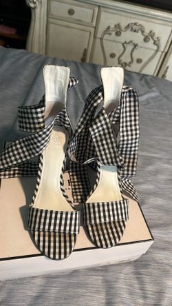 Black multi fabric shoes
