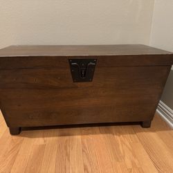 Pottery Barn Cairo Storage Trunk. Real American wood.