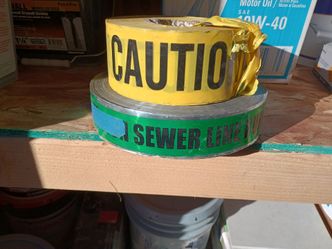 Underground detectable tape and caution tape