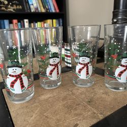 (4) Holiday Glasses