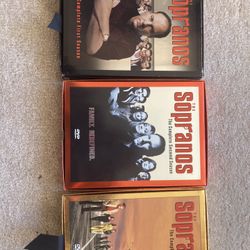 The Sopranos DVD’s - 3 Seasons - Like New 