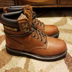 Men's Caterpillar Soft Toe Work Boots Size 7