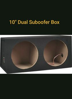 Metra 10" Dual Sealed Subwoofer Enclosure Box - Charcoal