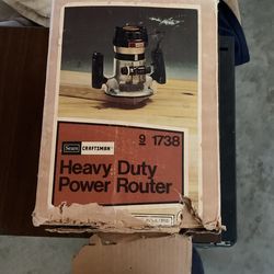 Craftsman 9 1738 Power Router In Original Box