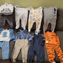 Baby Boy Onesie Baby Outfit Set Of 17 Footed Onesies 6-9mos